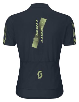 Scott Junior Short-Sleeve Jersey, Dark Blue/Yellow, Kids'