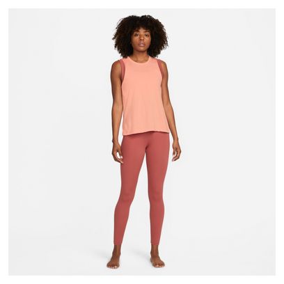 Camiseta sin mangas rosa Nike Yoga Dri-Fit para mujer