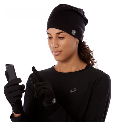 Mütze + Handschuhe Asics Running Pack Schwarz Unisex