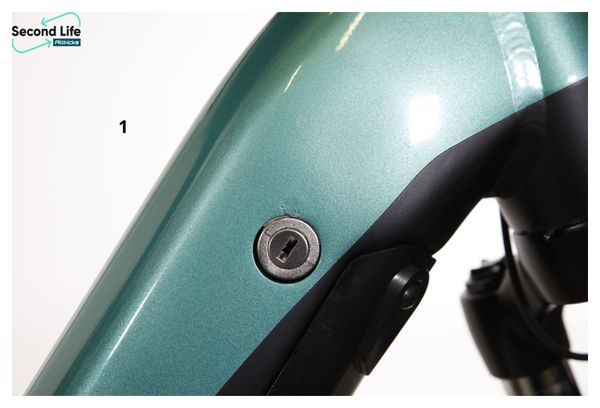 Vélo d'Exposition - Vélo de Ville Électrique Sunn Urb Sleek Woman Shimano Altus 9V 400 Wh 650b Noir / Turquoise 2023