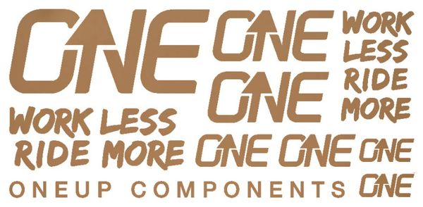 Oneup Matte Bronze Stickers Kit