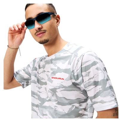 Maglia Endura Mountain Camo a manica corta da uomo, grigio
