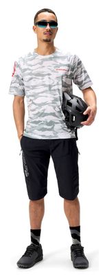 Maglia Endura Mountain Camo a manica corta da uomo, grigio