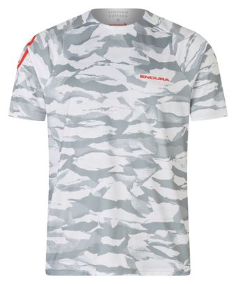Maglia Endura Mountain Camo a manica corta da uomo, grigio