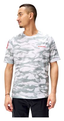 Maglia Endura Mountain Camo a manica corta da uomo, grigio