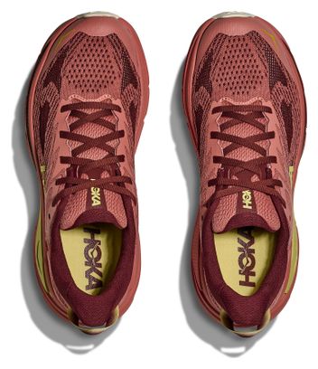 Hoka Challenger 8 Scarpe da trail da donna rosa/giallo