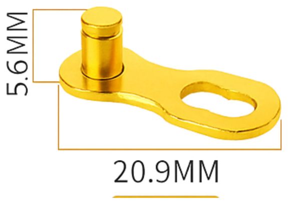 2er-Set Kettenschnellverschluss Fahrrad 12-fach – Magic Link Connector gold