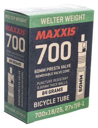 MAXXIS Inner Tube Welter Gewicht 700 x 18/25 Presta Ventil 60mm