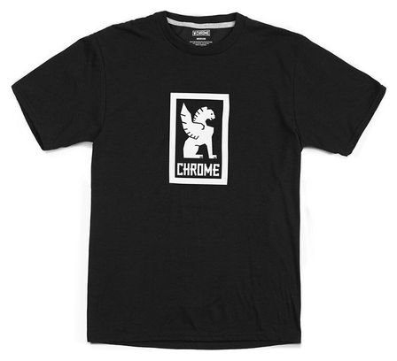 Camiseta con el logotipo del bordevertical de Chrome Negro