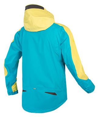 Endura MT500 II Atlantic Rain Jacket Blue / Yellow