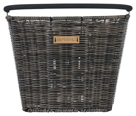 Voorfietsmand Basil Bremen Rattan Look KF donkerbruin