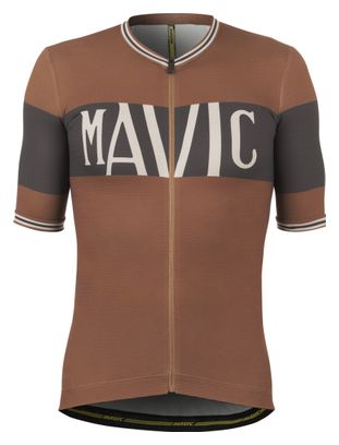 Maillot Manches Courtes Mavic Heritage Bronze/Noir