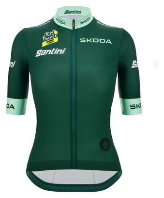 Santini Tour de France Women's Green Short-Sleeve Jersey