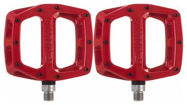 DMR Pair of Flat Pedals V12 Red