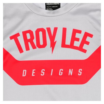 Troy Lee Designs Flowline Youth Grey/Red Child Long Sleeve Jersey