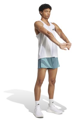 Adidas Performance Adizero Archive Gel 3in Groen Heren Split Shorts