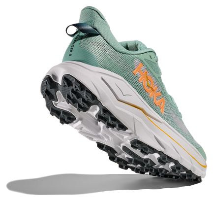 Hoka Challenger 8 Scarpe da trail da donna Verde/Arancione