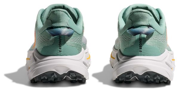 Hoka Challenger 8 Scarpe da trail da donna Verde/Arancione