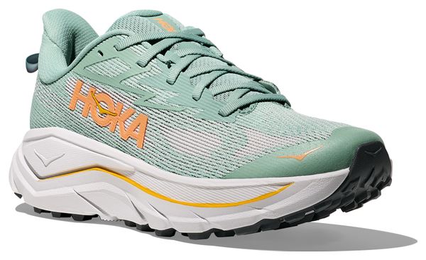 Hoka Challenger 8 Scarpe da trail da donna Verde/Arancione