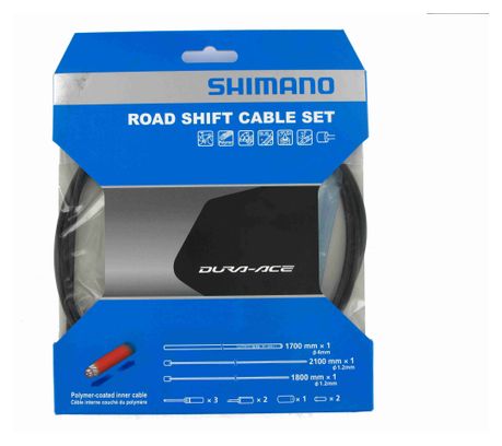 Shimano Dura-Ace 9000 Road Gear Kabelsatz - Schwarz