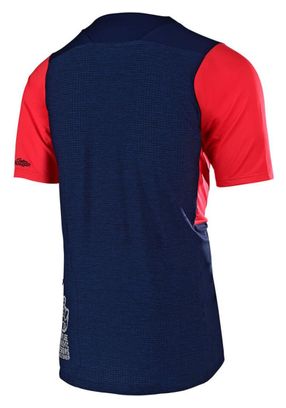 Maillot Manches Courtes Enfant Troy Lee Designs Skyline Checkers Rouge / Bleu