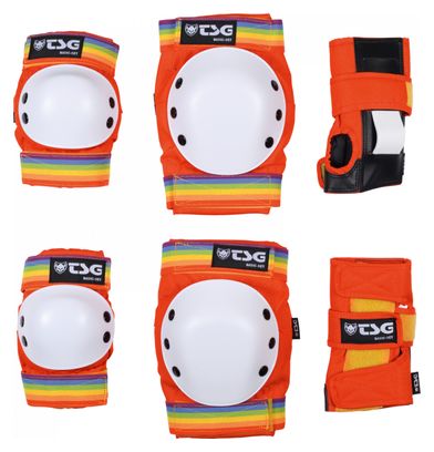 Tsg Basic Multicolor Knee, Elbow and Wrist Protection Kit