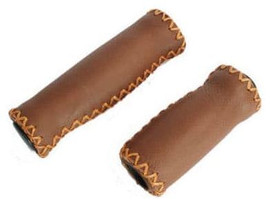 VELO Grips Cuir 92/127Mm L Marron (La Paire)