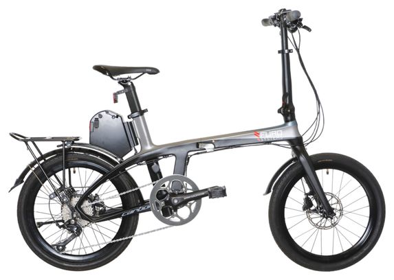 Prodotto ricondizionato - Furo X Carbon Folding Electric City Bike Shimano Sora 9V 375Wh