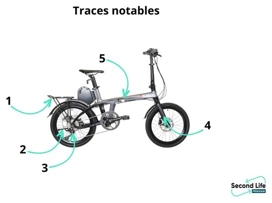 Prodotto ricondizionato - Furo X Carbon Folding Electric City Bike Shimano Sora 9V 375Wh