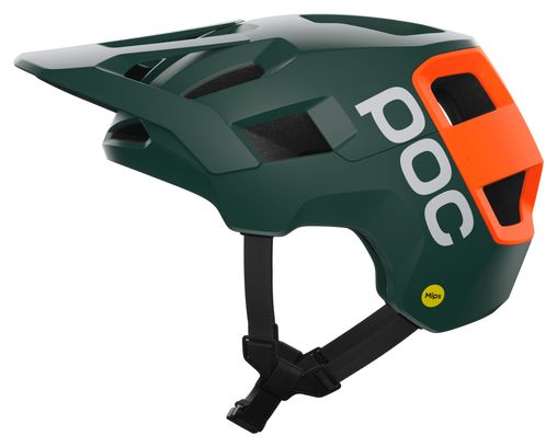 Poc Kortal Race Mips Mountain Bike Helmet, Green/Orange