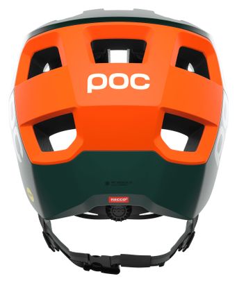Poc Kortal Race Mips Mountain Bike Helmet, Green/Orange
