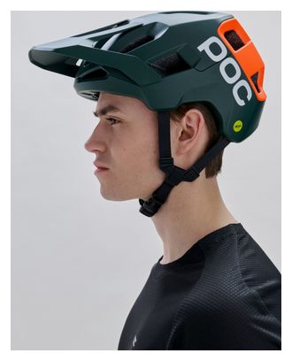 Poc Kortal Race Mips Mountain Bike Helmet, Green/Orange