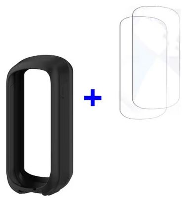 2er-Set Panzerglas-Schutzfolien und Silikon-Schutzhülle für Garmin Edge Explore 2