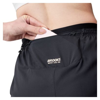 Short Brooks Cascadia Noir Femme