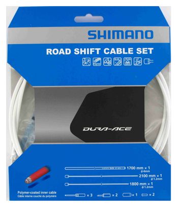 Cavi deragliatore Kit Shimano e condotti Dura-Ace 9000 Bianco