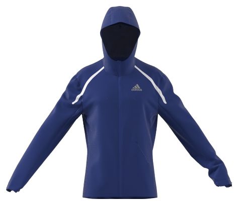 Veste imperméable adidas running Marathon Bleu Homme
