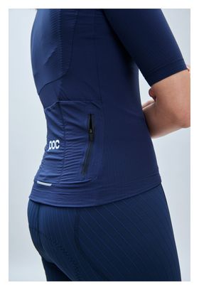 Poc Raceday Turmaline Women's Short Sleeve Jersey Navy Blue