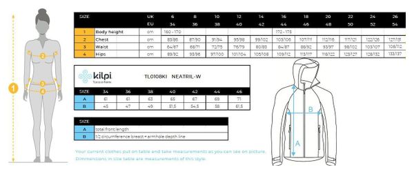 Veste de course pour femme Kilpi NEATRIL-M