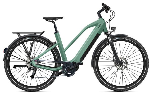 O2 Feel iSwan Explorer Boost 6.1 Mid Shimano Alivio 9V 432 Wh 27.5'' Green Canopé  electric mountain bike