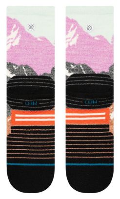 Stance Out Of Range Mid Wool Crew Socks Grijs/Roze