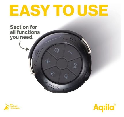 Powertec Aqiila B10 – Powerbank 10.000 mAh avec enceinte bluetooth et lampe Led intégrés