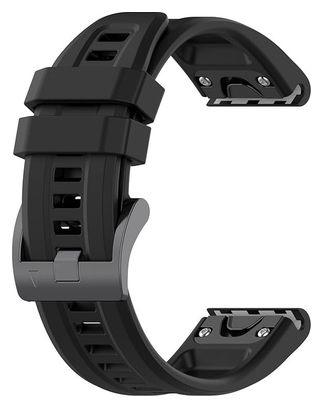 Silikon-Uhrenarmband – 26mm – Kompatibel mit GARMIN und COROS - Schwarz