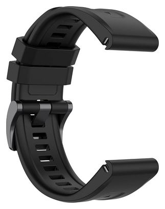 Silikon-Uhrenarmband – 26mm – Kompatibel mit GARMIN und COROS - Schwarz