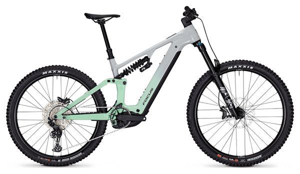Focus SAM² 6.8 Shimano Deore 12V 600Wh MX (29/27.5'') Mountain Bike elettrica a sospensione totale Grigio/Verde 2025