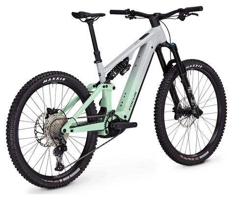 Focus SAM² 6.8 Shimano Deore 12V 600Wh MX (29/27.5'') Mountain Bike elettrica a sospensione totale Grigio/Verde 2025