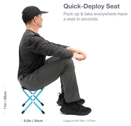 Helinox Speed Stool Klapphocker, schwarz