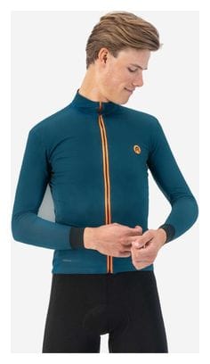 Maillot Manches Longues Velo Rogelli Distance Homme Bleu