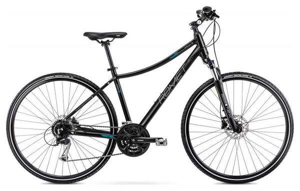 Vélo VTC 28  Femme - ROMET - Orkan 5 - BLEU/NOIR