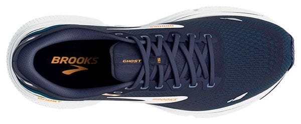 Brooks Ghost 15 Hardloopschoenen Blauw Oranje 44,1/2