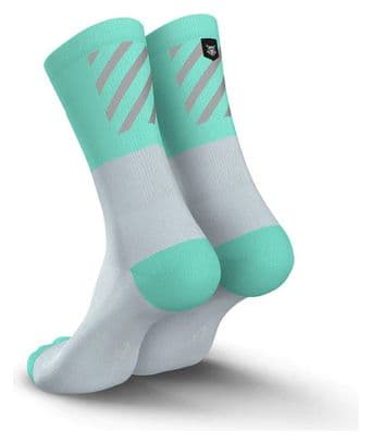 Incylence High-Viz V2 Running Socks Fluorescent Blue/White